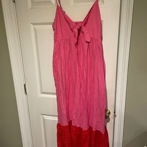 NWT! Sleeveless Tie-Front Midi Dress w/pockets Tabitha Brown for Target